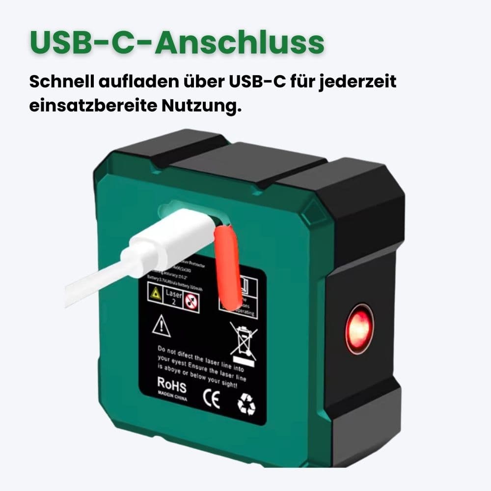 WinkelProfi 360™ – 3-in-1 Digitaler Winkel- & Neigungsmesser mit Laser