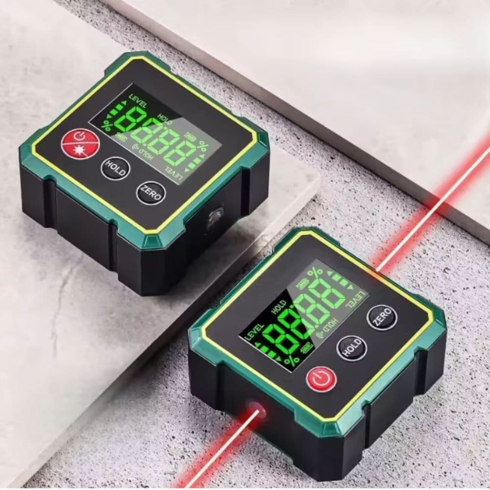 WinkelProfi 360™ – 3-in-1 Digitaler Winkel- & Neigungsmesser mit Laser